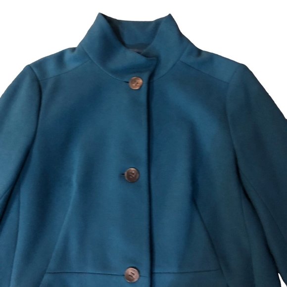 J Jill Coat Womens S NEW Peacock 045231 Lined - Picture 7 of 16